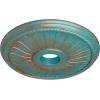 imageEkena Millwork CM20BE1PAS Berkshire Ceiling Medallion Pale GoldCopper Green Patina Metallic Series