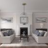 imageEkena Millwork CM20BE1PAS Berkshire Ceiling Medallion Pale GoldGobi Desert Flat Finish