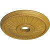 imageEkena Millwork CM20BE1PAS Berkshire Ceiling Medallion Pale GoldIridescent Gold Metallic Series
