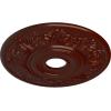 imageEkena Millwork CM20VIPCF Vienna Ceiling Medallion fits Canopies up to 6 12 Pot of CreamBrushed Mahogany Flat Finish