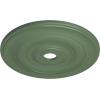 imageEkena Millwork CM26JEBLF Jefferson Ceiling Medallion 26 12OD x 3 58ID x 1 12P Fits Canopies up to 5 HandPainted Jet BlackAthenian Green Flat Finish