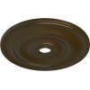 imageEkena Millwork CM26JEBLF Jefferson Ceiling Medallion 26 12OD x 3 58ID x 1 12P Fits Canopies up to 5 HandPainted Jet BlackBrass Metallic Series