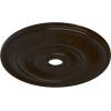 imageEkena Millwork CM26JEBLF Jefferson Ceiling Medallion 26 12OD x 3 58ID x 1 12P Fits Canopies up to 5 HandPainted Jet BlackBronze Metallic Series