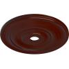imageEkena Millwork CM26JEBLF Jefferson Ceiling Medallion 26 12OD x 3 58ID x 1 12P Fits Canopies up to 5 HandPainted Jet BlackBrushed Mahogany Flat Finish