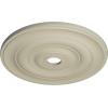 imageEkena Millwork CM26JEBLF Jefferson Ceiling Medallion 26 12OD x 3 58ID x 1 12P Fits Canopies up to 5 HandPainted Jet BlackClear Yellow Flat Finish