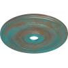 imageEkena Millwork CM26JEBLF Jefferson Ceiling Medallion 26 12OD x 3 58ID x 1 12P Fits Canopies up to 5 HandPainted Jet BlackCopper Green Patina Metallic Series