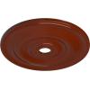 imageEkena Millwork CM26JEBLF Jefferson Ceiling Medallion 26 12OD x 3 58ID x 1 12P Fits Canopies up to 5 HandPainted Jet BlackFirebrick Flat Finish