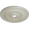 imageEkena Millwork CM26JEBLF Jefferson Ceiling Medallion 26 12OD x 3 58ID x 1 12P Fits Canopies up to 5 HandPainted Jet BlackFlash Blue Metallic Series