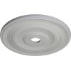imageEkena Millwork CM26JEBLF Jefferson Ceiling Medallion 26 12OD x 3 58ID x 1 12P Fits Canopies up to 5 HandPainted Jet BlackFrost Flat Finish