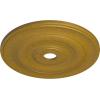 imageEkena Millwork CM26JEBLF Jefferson Ceiling Medallion 26 12OD x 3 58ID x 1 12P Fits Canopies up to 5 HandPainted Jet BlackPharaohs Gold Metallic Series