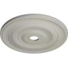 imageEkena Millwork CM26JEBLF Jefferson Ceiling Medallion 26 12OD x 3 58ID x 1 12P Fits Canopies up to 5 HandPainted Jet BlackPot of Cream Flat Finish
