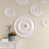 imageEkena Millwork CM26JEBLF Jefferson Ceiling Medallion 26 12OD x 3 58ID x 1 12P Fits Canopies up to 5 HandPainted Jet BlackPrimed