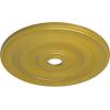 imageEkena Millwork CM26JEBLF Jefferson Ceiling Medallion 26 12OD x 3 58ID x 1 12P Fits Canopies up to 5 HandPainted Jet BlackRich Gold Metallic Series