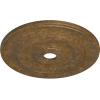 imageEkena Millwork CM26JEBLF Jefferson Ceiling Medallion 26 12OD x 3 58ID x 1 12P Fits Canopies up to 5 HandPainted Jet BlackRubbed Bronze Metallic Series