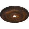 imageEkena Millwork CM26JEBLF Jefferson Ceiling Medallion 26 12OD x 3 58ID x 1 12P Fits Canopies up to 5 HandPainted Jet BlackRust Metallic Series