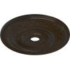 imageEkena Millwork CM26JEBLF Jefferson Ceiling Medallion 26 12OD x 3 58ID x 1 12P Fits Canopies up to 5 HandPainted Jet BlackStone Hearth Crackle Flat Finish