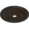 imageEkena Millwork CM26JEBLF Jefferson Ceiling Medallion 26 12OD x 3 58ID x 1 12P Fits Canopies up to 5 HandPainted Jet BlackStone Hearth Flat Finish