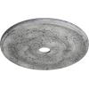 imageEkena Millwork CM26JEBLF Jefferson Ceiling Medallion 26 12OD x 3 58ID x 1 12P Fits Canopies up to 5 HandPainted Jet BlackUltra Pure White Crackle Flat Finish