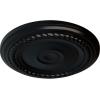 imageEkena Millwork Small Alexandria HandPainted Ceiling Medallion Copper Green PatinaJet Black Flat Finish