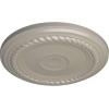 imageEkena Millwork Small Alexandria HandPainted Ceiling Medallion Copper Green PatinaPearl White Metallic Series