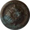 Hand-Painted Bronze Blue Patina