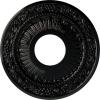 image12 18OD x 3 58ID x 78P Nadia Ceiling Medallion Fits Canopies up to 4 78Black Pearl Metallic Series
