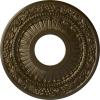 image12 18OD x 3 58ID x 78P Nadia Ceiling Medallion Fits Canopies up to 4 78Brass Metallic Series
