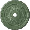image31 12OD x 3 58ID x 1 34P Palmetto Ceiling MedallionHandPainted Athenian Green