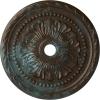 Hand-Painted Bronze Blue Patina