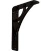 imageEkena Millwork BKTM01X05X08SGLCASE2 Galveston 1 12W x 5 12D x 8H Single Center Brace Powder Coated Black 2 Piece