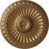 imageEkena Millwork CM11LIUWF 1114 x 118 Linus Ceiling Medallion Ultra Pure WhitePale Gold Metallic Series