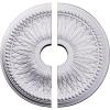 imageEkena Millwork CM18BI2 18OD x 3 34ID x 1 12P Bailey Ceiling Medallion Fits Canopies up to 534 2 Piece