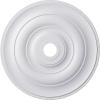 imageEkena Millwork CM26JEBLF Jefferson Ceiling Medallion 26 12OD x 3 58ID x 1 12P Fits Canopies up to 5 HandPainted Jet BlackPrimed