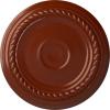 imageEkena Millwork Small Alexandria HandPainted Ceiling Medallion Copper Green PatinaFirebrick Flat Finish