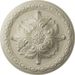 image11 38OD x 2P Acanthus Ceiling MedallionHandPainted Clear Yellow
