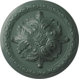 image11 38OD x 2P Acanthus Ceiling MedallionHandPainted Cloud Burst