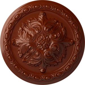 image11 38OD x 2P Acanthus Ceiling MedallionHandPainted Firebrick