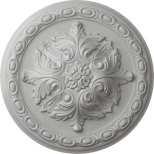image11 38OD x 2P Acanthus Ceiling MedallionHandPainted Frost