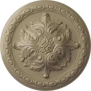 image11 38OD x 2P Acanthus Ceiling MedallionHandPainted Gobi Desert