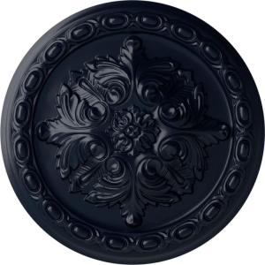 image11 38OD x 2P Acanthus Ceiling MedallionHandPainted Midnight Dream