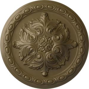 image11 38OD x 2P Acanthus Ceiling MedallionHandPainted Mississippi Mud
