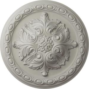 image11 38OD x 2P Acanthus Ceiling MedallionHandPainted Pot of Cream