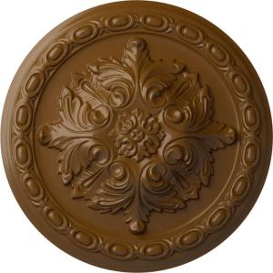 image11 38OD x 2P Acanthus Ceiling MedallionHandPainted Smokey Topaz