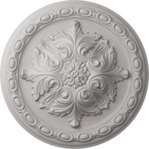 image11 38OD x 2P Acanthus Ceiling MedallionHandPainted Ultra Pure White