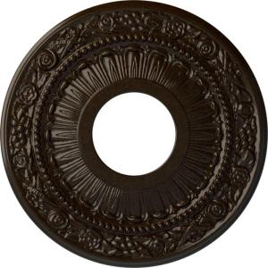 image12 18OD x 3 58ID x 78P Nadia Ceiling Medallion Fits Canopies up to 4 78Bronze Metallic Series