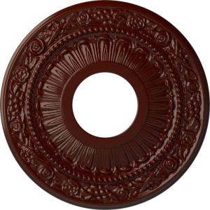 image12 18OD x 3 58ID x 78P Nadia Ceiling Medallion Fits Canopies up to 4 78Brushed Mahogany Flat Finish
