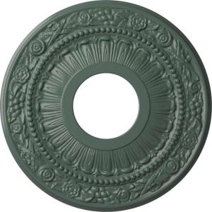 image12 18OD x 3 58ID x 78P Nadia Ceiling Medallion Fits Canopies up to 4 78Cloud Burst Flat Finish