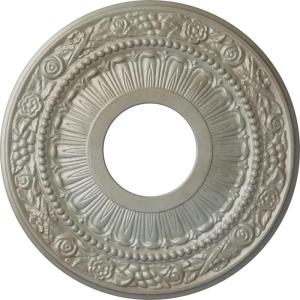 image12 18OD x 3 58ID x 78P Nadia Ceiling Medallion Fits Canopies up to 4 78Flash Gold Metallic Series