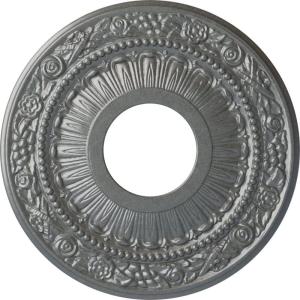 image12 18OD x 3 58ID x 78P Nadia Ceiling Medallion Fits Canopies up to 4 78Platinum Metallic Series