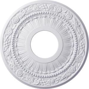 image12 18OD x 3 58ID x 78P Nadia Ceiling Medallion Fits Canopies up to 4 78Primed